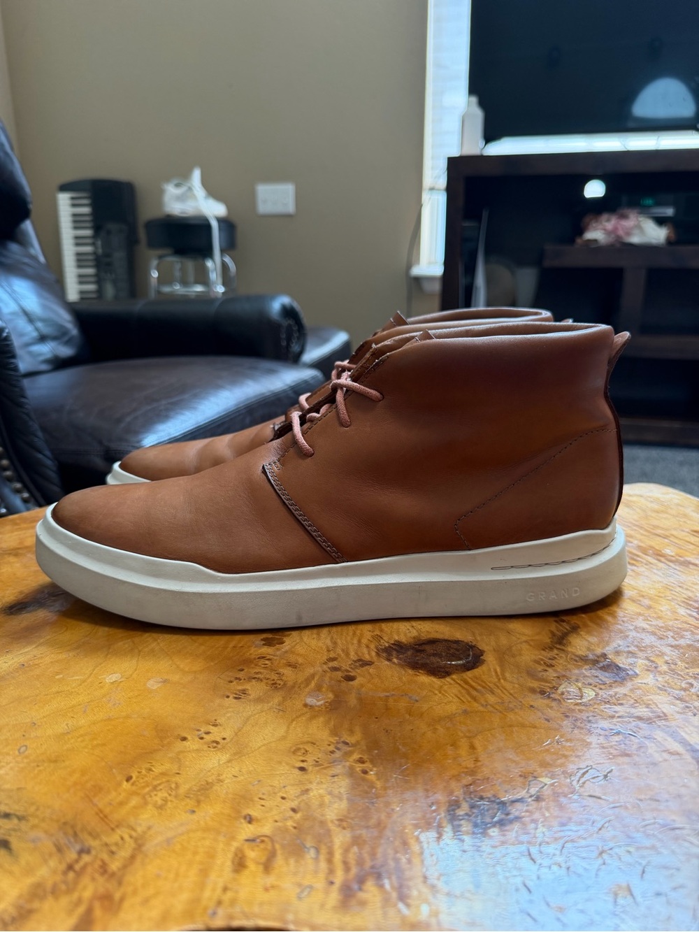 Cole Haan GrandPrø Rally Chukka British Tan Men's Sneaker Boot Size 12 C31751